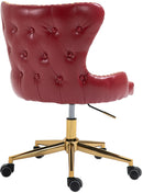 Hendrix Red Faux Leather Office Chair - NY Furniture Direct (NY)