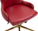 Hendrix Red Faux Leather Office Chair - NY Furniture Direct (NY)