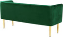 Audrey Green Velvet Bench - NY Furniture Direct (NY)