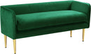 Audrey Green Velvet Bench - NY Furniture Direct (NY)