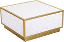 Glitz White Faux Marble Coffee Table - NY Furniture Direct (NY)