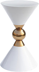 Malia White / Gold End Table - NY Furniture Direct (NY)