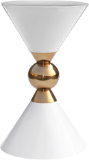 Malia White / Gold End Table - NY Furniture Direct (NY)