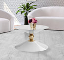 Malia White / Gold Coffee Table - NY Furniture Direct (NY)