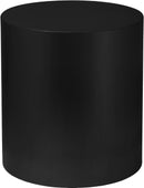 Cylinder Matte Black End Table - NY Furniture Direct (NY)