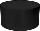 Cylinder Matte Black Coffee Table - NY Furniture Direct (NY)
