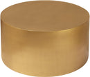 Cylinder Brushed Gold Coffee Table - NY Furniture Direct (NY)