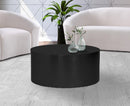 Cylinder Matte Black Coffee Table - NY Furniture Direct (NY)