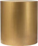 Cylinder Brushed Gold End Table - NY Furniture Direct (NY)