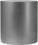 Cylinder Brushed Chrome End Table - NY Furniture Direct (NY)