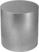 Cylinder Brushed Chrome End Table - NY Furniture Direct (NY)