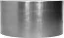Cylinder Brushed Chrome Coffee Table - NY Furniture Direct (NY)