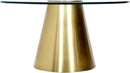 Glassimo Brushed Gold Coffee Table - NY Furniture Direct (NY)