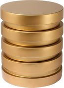 Levels Brushed Gold End Table - NY Furniture Direct (NY)