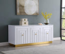 Cosmopolitan White Lacquer Sideboard/Buffet - NY Furniture Direct (NY)