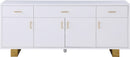 Excel White Lacquer Sideboard/Buffet - NY Furniture Direct (NY)