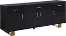 Excel Grey Oak Veneer Lacquer Sideboard/Buffet - NY Furniture Direct (NY)
