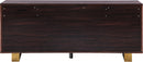 Excel Brown Zebra Wood Veneer Lacquer Sideboard/Buffet - NY Furniture Direct (NY)