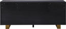 Excel Grey Oak Veneer Lacquer Sideboard/Buffet - NY Furniture Direct (NY)