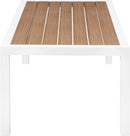 Nizuc Brown manufactured wood Outdoor Patio Aluminum Coffee Table