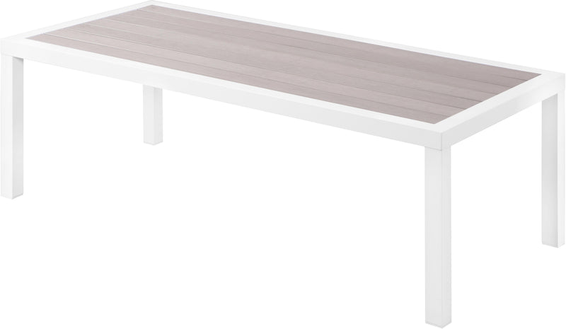 Nizuc Grey manufactured wood Outdoor Patio Aluminum Coffee Table