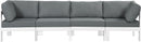 Nizuc Grey Waterproof Fabric Outdoor Patio Modular Sofa - NY Furniture Direct (NY)