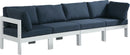 Nizuc Navy Waterproof Fabric Outdoor Patio Modular Sofa - NY Furniture Direct (NY)