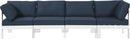 Nizuc Navy Waterproof Fabric Outdoor Patio Modular Sofa - NY Furniture Direct (NY)