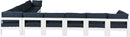 Nizuc Navy Waterproof Fabric Outdoor Patio Modular Sectional - NY Furniture Direct (NY)