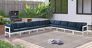 Nizuc Navy Waterproof Fabric Outdoor Patio Modular Sectional - NY Furniture Direct (NY)