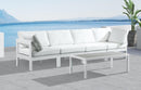 Nizuc White Waterproof Fabric Outdoor Patio Modular Sofa - NY Furniture Direct (NY)