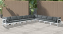 Nizuc Grey Waterproof Fabric Outdoor Patio Modular Sectional - NY Furniture Direct (NY)