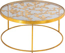 Butterfly Gold Coffee Table - NY Furniture Direct (NY)