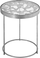 Butterfly Silver End Table - NY Furniture Direct (NY)