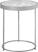 Butterfly Silver End Table - NY Furniture Direct (NY)