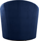 Alessio Navy Velvet Accent Chair - NY Furniture Direct (NY)