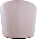 Alessio Pink Velvet Accent Chair - NY Furniture Direct (NY)