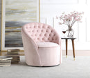 Alessio Pink Velvet Accent Chair - NY Furniture Direct (NY)