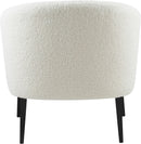 Barlow White Faux Sheepskin Fur Accent Chair