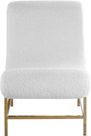 Nube White Faux Sheepskin Fur Accent Chair - NY Furniture Direct (NY)