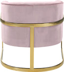 Carter Pink Velvet Accent Chair - NY Furniture Direct (NY)