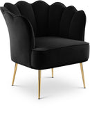 Jester Black Velvet Accent Chair - NY Furniture Direct (NY)