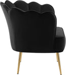 Jester Black Velvet Accent Chair - NY Furniture Direct (NY)
