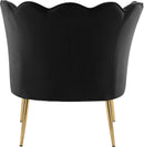 Jester Black Velvet Accent Chair - NY Furniture Direct (NY)