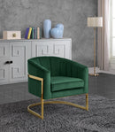Carter Green Velvet Accent Chair - NY Furniture Direct (NY)