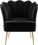 Jester Black Velvet Accent Chair - NY Furniture Direct (NY)