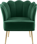 Jester Green Velvet Accent Chair - NY Furniture Direct (NY)