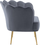 Jester Grey Velvet Accent Chair - NY Furniture Direct (NY)
