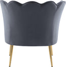 Jester Grey Velvet Accent Chair - NY Furniture Direct (NY)