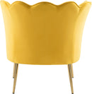 Jester Yellow Velvet Accent Chair - NY Furniture Direct (NY)